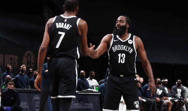 赛事直播-一喜一忧！哈登腿筋拉伤至少休战10天 KD明日复出