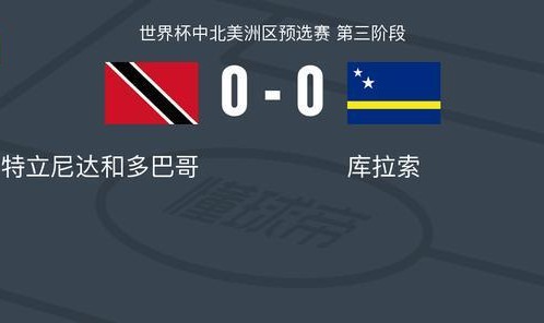 特立尼达和多巴哥0-0库拉索，秋色平分